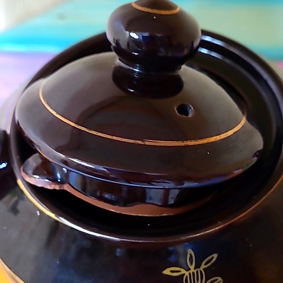 Vintage Japanese Redware Teapot + trinket box - Picture 6 of 11